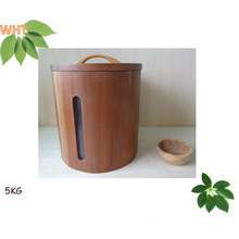 Wooden Rice Storage Bucket